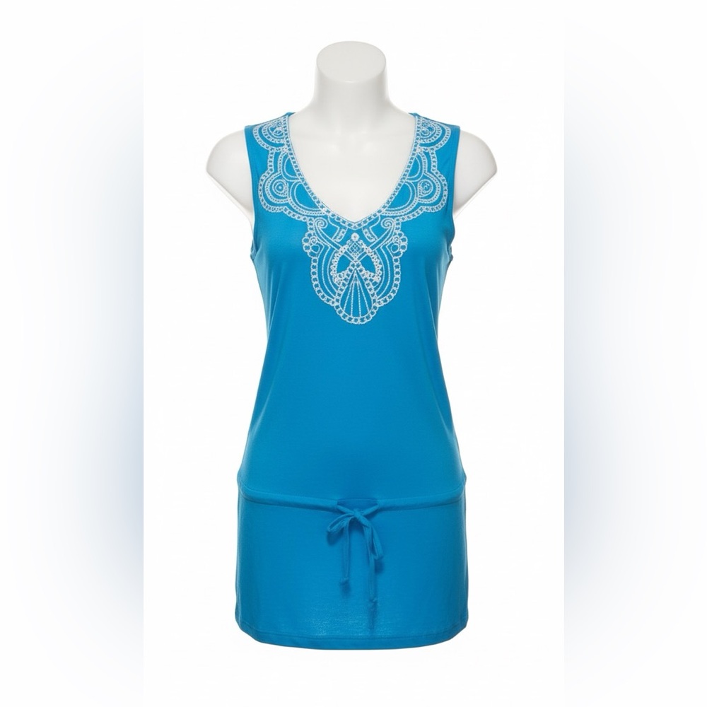 turquoise Jones New York Signature Petit Blouse PP/ECH